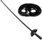 Boland 00692 - Kostüm-Set Bandit, 2-teilig, Schwarz, Degen (60 cm) und Augenmaske, Rächer, Kämpfer, Accessoire, Kostüm, Karneval, Mottoparty