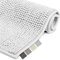 Beautissu Badematte rutschfest 70x120 cm Chenille Badezimmerteppich Groß Flauschig Badteppich rutschfest waschbar Badvorleger Bad Teppich Badezimmer Duschvorleger Badematte Weiß – BeauMare WR