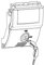 Shad Ricambio Serratura Completo di Chiave, Cilindro e Maniglia Bauletto SH58X/SH59X, Chiave Nera
