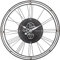 NeXtime 2790 Retro Uhr Aluminium grau, 3260ZI, Silber, 90.5cm