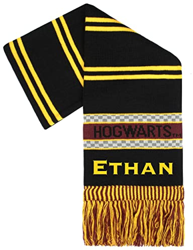 Harry Potter - Personalisierter Kinderschal - Wollschal - Einheitsgröße - Offizieller Merchandise-Artikel, Schwarz , One size