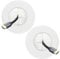 VCELINK TV Cable Hider for Wall Mounted TV, Brush Wall Plate for Low Voltage Cables Pass Through, Includes Hole Saw Drill Attachment and Mounting Brackets for Easy Install, White, 2-Pack