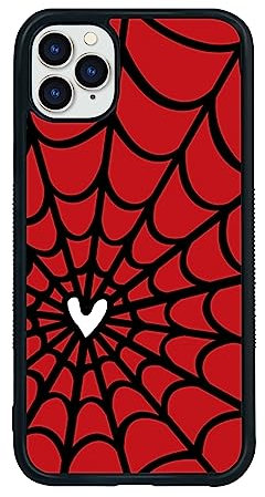 Cool Anime Phone Case for iPhone 11 Pro Max Trendy Spider Webs Pattern Design Phone Case