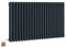 Manissa Electric Anthracite Traditional Column Radiator with PTC Element Old Cast Iron Type School Radiator + 7 Day Timer/Thermostat (2 Column 600mm H x 800mm W)