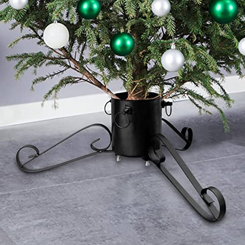 Camerina Christbaumständer Schwarz 58x58x21 cm Weihnachtsbaum StäNder Tannenbaum Korb