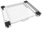 Nisorpa Telaio di collegamento per lavatrice asciugatrice universale, 60 x 55 cm, telaio intermedio con piastra estraibile in lamiera d'acciaio, collegamento lavatrice asciugatrice con