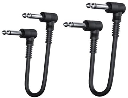 SAFIGLE 2pcs Effector Power Cables Guitar Pedal Cable Musical Instrument Accessory