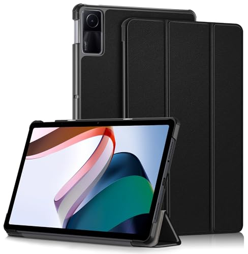 Yiernuo Funda para Xiaomi Redmi Pad SE 11 Pulgadas Tablette, Delgado y Ligero Carcasa con Soporte Función y Auto-Sueño/Estela,Negro