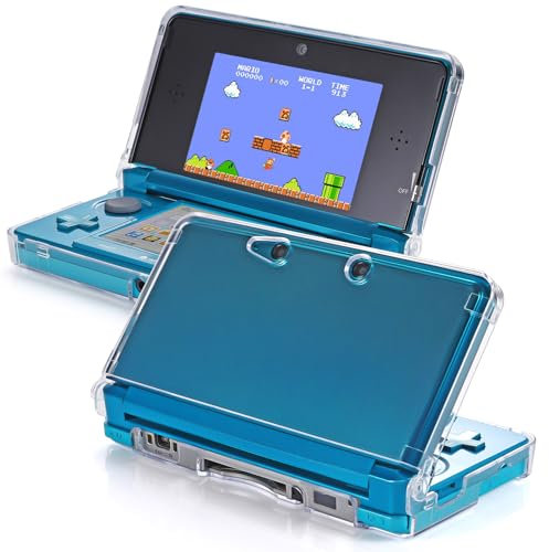 VSEER - Carcasa rígida transparente para Nintendo 3DS, diseño de 3DS