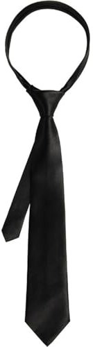 KGDUYC Krawatte für Damen, Damen-Krawatte mit schmalem Schal, lange Krawatte, JK-Uniform-Krawatte, schmale Krawatte, einfarbig, einfarbig, einfarbig, formelle schwarze Krawatte