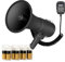 Velleman Mégaphone Puissant de 50 W avec sirène intégrée, Porte Voix, Enregistrement de 700 Secondes, réglage du Volume, Bluetooth, Micro à Main et Port USB, portée : Max. 1200 m, Noir Mat