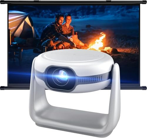 Tdyon Proiettore senza fili per esterni, autofocus, correzione trapezoidale, Full HD 1080P, 4K, WiFi6, Bluetooth, Home Cinema