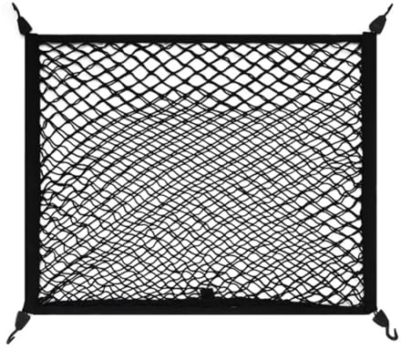 Auto Kofferraumnetz Gepäcknetz für Mercedes Benz GLB-Class X247 2020 2021 2022, Kofferraum Netztasche Elastisch Ladungssicherung Organizer Netz mit 4 Haken Zubehör
