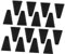 EXQUIMEUBLE 16pcs Air Fryer Silicone Bumpers Protective Feet for Dehydrator Rack Height Dishwasher Safe Corner Protectors for Frying Racks and Dishes