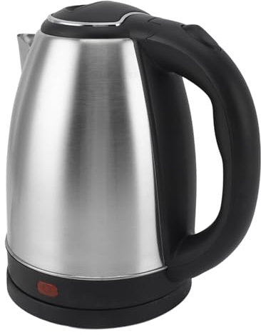 ASHATA Calentador de Agua, Auto Rápido Apagado con Tetera Eléctrica 1500W Liner de Acero Inoxidable 2L para Avena para té (EU enchufe 220V)