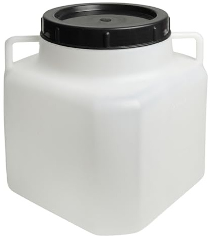Food-Grade Plastic Barrel with Screw Lid – Fermentation & Storage Container for Food, Water, Pickling, Brewing – Durable & Lightweight, 5L to 40L (Large - 40L)