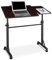 Relaxdays Tavolino Porta Pc, HLP 110 x 100 x 50 cm, Carrello con Ruote, Regolabile in Altezza e Inclinazione, Nero