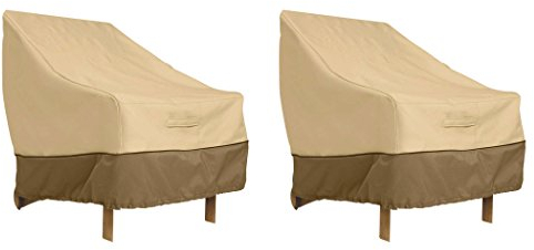 Classic Accessories Veranda Gartenstuhlbezug, wasserabweisend, 96 cm, 2 Stück