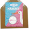 stylebutton design your own Rubbelkarte Baby Geschlecht Storch mit Beutel Scratch Card | Rubbellose Grußkarten (Storch: Mädchen)