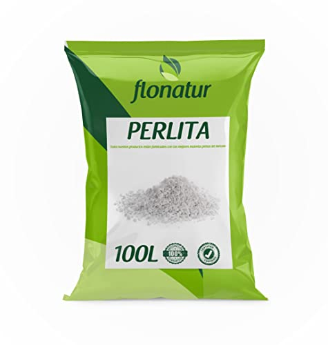 Perlita, Mineral para Mezclar con sustrato, válido para Cualquier Cultivo, Formato en Saco (100L)