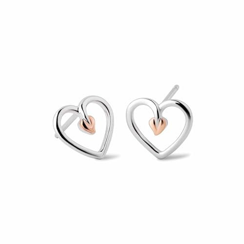 Clogau Tree of Life Heart Stud Earrings Standard