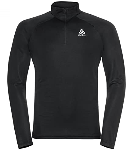 Odlo Laufshirt Herren Langarm Essential I Sport Shirt Männer I Sport Oberteil I Midlayer I Fitness Shirt