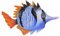 1stk Dekorativer Fisch-wandbehang Fischwandkunst Für Den Garten Tierskulpturen An Der Wand Fischkunst-wandstatue Fisch Wandbehang Dekor Haushaltsdekoration Eisen 3D Der Zaun