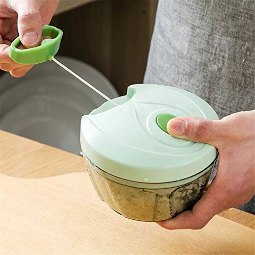 ChengBeautiful Tritatutto Manuale Design Multifunzionale, di Alta qualità, Nuovo Design Ad Alta velocità Verdura E Frutta Minziere Manuale Minermaio Miner Grincer Mincer Shredder Aglio