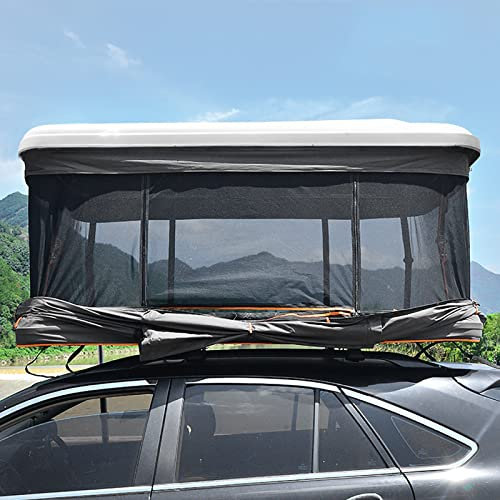 Dachzelte für Camping, wasserdichtes Schiebedachzelt Dachzelt LKW SUV Camping-Dachzelt mit Leiter atmungsaktiv großer Raum Outdoor-Reisen Angelanhänger Zelt für 2–3 Personen(Style6)