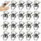 Halloween Spinnenringe 20pcs Simulation Spinnenringe Plastik Black Spinnenringe Lustige Ringe Halloween Kostümschmuck