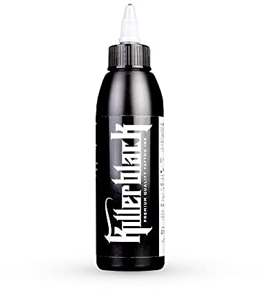 KillerBlack Tattoofarbe Lining Schwarz 150ml., EU Reach konforme tätowierfarbe, Tattoo Ink