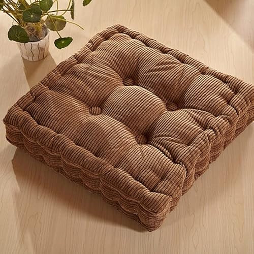Cuscini Imbottiti Trapuntati per Sedili 50x50/40x40cm Lino Imbottitura Spessa Cuscino Trapuntato/Cuscino per Pavimento Lounge da Esterno per Mobili e Arredamento da Giardino ( Color : G , Size : 50*50