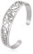 UNIFT Hexen Knoten Armband für Frauen Männer Edelstahl Hohl Out Chic Keltische Hexen Knoten Manschette Armreif Pagan Wiccan Schmuck (Silber 1)