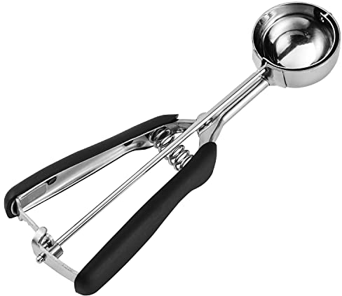 JUNADAEL J Medium Cookie Scoop, 2 Tablespoon Cookie Scoops for Baking, Cookie Dough Scoop, Spring-Loaded, Comfortable Grip, Non-Slip, For Making Cookies Muffin Cupcake Pancake Ice Cream Meatball