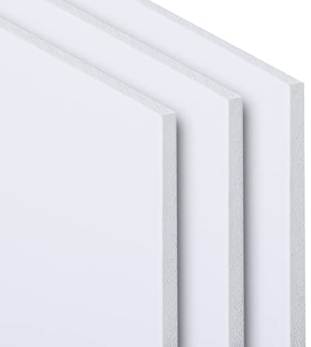 RESHEIM 3-10 mm PVC Hartschaumplatten Weiß Zuschnitt nach Maß Platte Materialstärke und Größe wählbar (200 x 100 mm, Materialstärke: 5 mm)