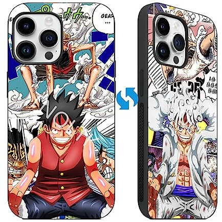 TNOLTK 3D iPh 12 Pro Max Hülle Anime Anime Handyhülle Stoßfest Weich TPU Anti-Kratzer Rutschfest Japanische Manga Hülle für iPh 12 Pro Max