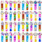 Steemjoey 40PCS Pop Push It Fidget Toy, Silikon Regenbogen Stressabbau Handspielzeug, Poppet Bubble Finger Toys Sensorik Pop Figetttoys Spielzeug Einhorn Geschenk für Kinder Erwachsene (Zufällig)