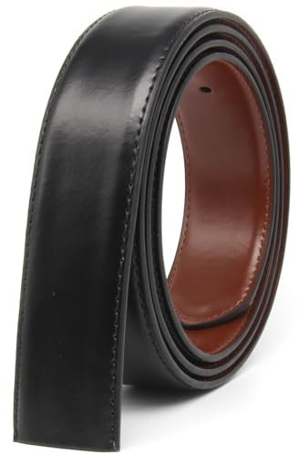 Nelbons Herren Gürtel Wechselgürtel Echt Leder ohne Schnalle Gürtel für Gürtelschnalle zum Wechseln 3.0cm/3.2cm/3.5cm/3.8cm Breite…