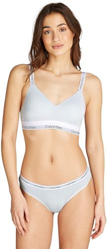 Calvin Klein Damen BH Bralette Lightly Lined Vorgeformt, Blau (Plein Air), XL
