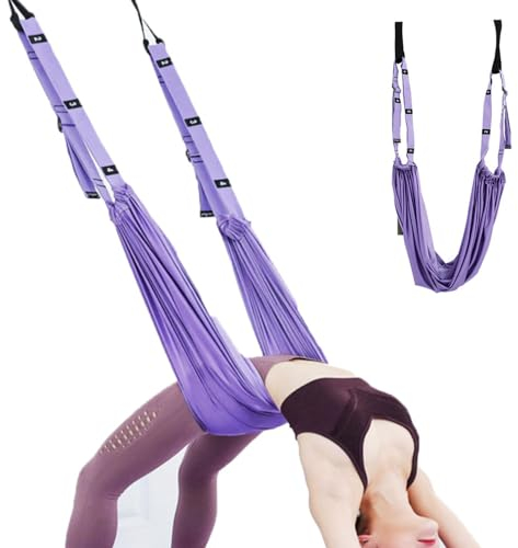 Hochelastischer Widerstandsbänder, CuiCanfla Yoga-Fitness-Stretching-Band, Yoga Elastisch Krafttraining Gymnastikband, Yoga Stretch Gurt für Reha Pilates Cheerleading Spagat Gymnastik