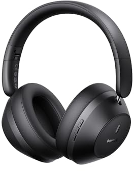 Baseus Bluetooth Kopfhörer Over Ear über dem Ohr mit kraftvollem Bass, 50 Stunden Spielzeit, ENC-Anrufklarheit, Geräuschisolierung, bequemer Passform, leichtem, faltbarem Kopfhörer