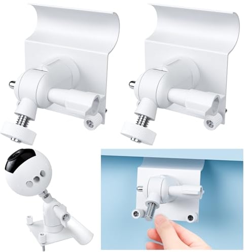 Saysurey 2 Pcs Vinyl Siding Clips Hanger Hooks for Mounting Security Camera No Drill Outdoor Weatherproof Stainless Steel Vinyl Hooks Compatible with Ring Stick up Cam Compatible with Ring Indoor Cam