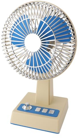 Topiky Ventilador de Escritorio USB Pequeño Silencioso, Ventilador Portátil Personal de 3 Velocidades, Mesa de Oficina Giratoria Vintage Gadgets de Enfriamiento en el Escritorio,