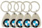 BMW 5 Stück Schlüsselanhänger Einkaufswagenchip Ideale Geschenkidee Keyring Metall