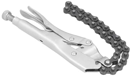 Tbest Riveters,Locking Chain Clamp Adjustable Convenient Easy Sturdy Efficient Effort Saving Chain Vise