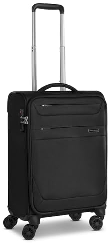 Worldpack Kleiner Weichgepäck Kabinen-Koffer | Cabin-Trolley 36 x 20 x 55 cm aus hochwertigem, robustem Polyester Material | für Damen und Herren | 4 Doppelrollen & TSA-Schloss | Chicago Serie