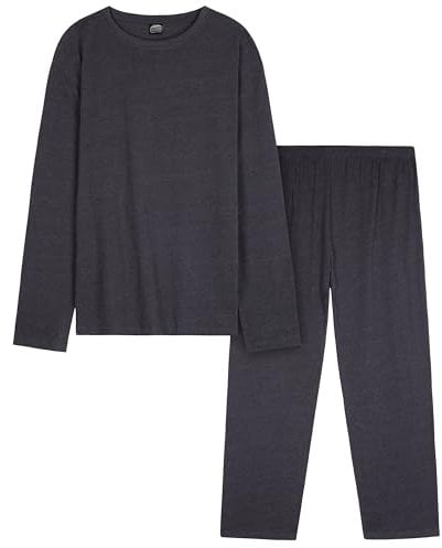 CityComfort Mens Long Pyjamas Set, Adults Teenagers Soft 2 Piece Loungewear Nightwear Cosy PJs - Gifts for Him (Navy, XL)