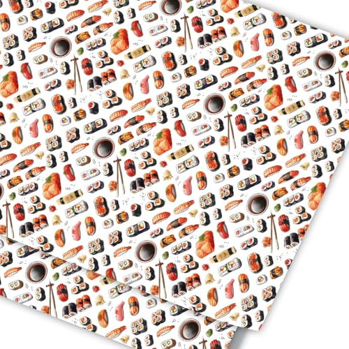 Geschenkpapier Sushi-Style Hiroshi Premium Papier 70 x 100 cm 2 Bögen (gefaltet)