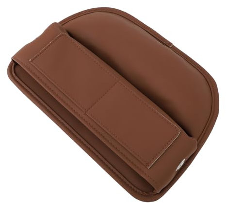Tangxi Car Storage Box Stable Synthetic PU Car Seats Filling Organizer for RV Truck (Brown)