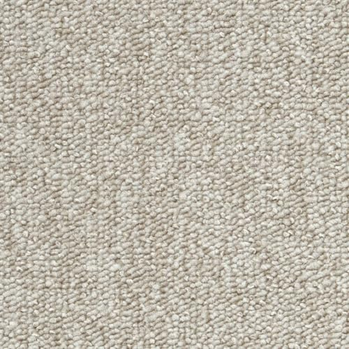 Teppichboden Meterware in Beige Braun Auslegware in 400 und 500 cm Breite Schlingenteppich ideal für Arbeitszimmer und Flur